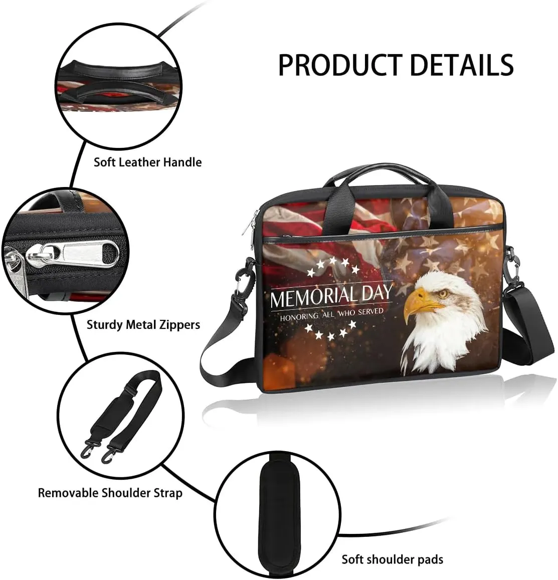 Laptop Shoulder Bag for 13-15 Inch Waterproof Laptop Sleeve Case Bag Slim Computer Carry Case Computer Cases for Laptops