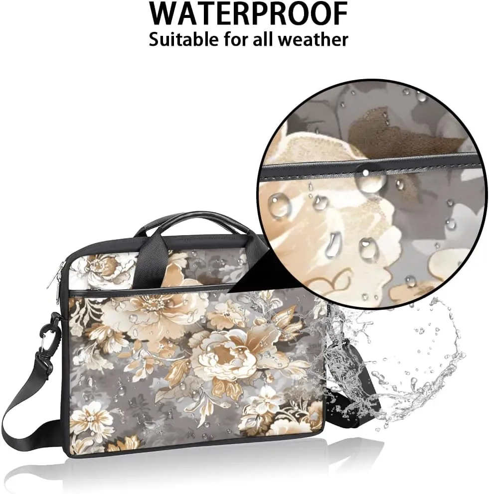 Laptop Shoulder Bag for 13-15 Inch Waterproof Laptop Sleeve Case Bag Slim Computer Carry Case Computer Cases for Laptops