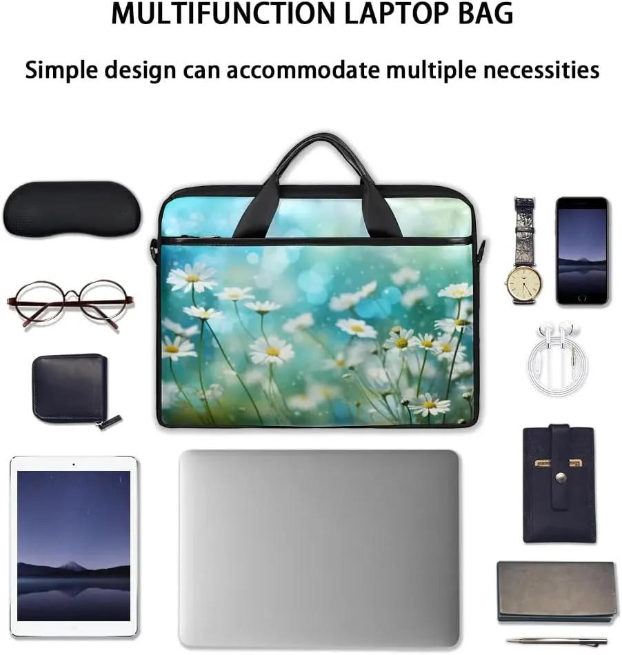 Laptop Shoulder Bag for 13-15 Inch Waterproof Laptop Sleeve Case Bag Slim Computer Carry Case Computer Cases for Laptops
