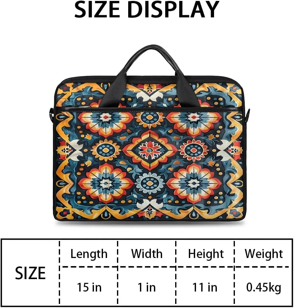 Laptop Shoulder Bag for 13-15 Inch Waterproof Laptop Sleeve Case Bag Slim Computer Carry Case Computer Cases for Laptops