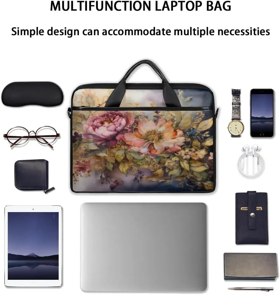Laptop Shoulder Bag for 13-15 Inch Waterproof Laptop Sleeve Case Bag Slim Computer Carry Case Computer Cases for Laptops