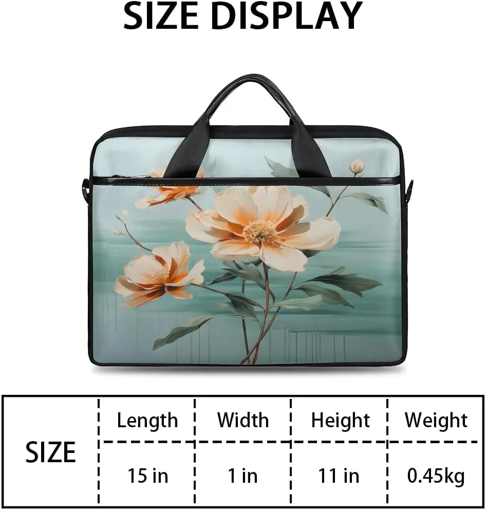 Laptop Shoulder Bag for 13-15 Inch Waterproof Laptop Sleeve Case Bag Slim Computer Carry Case Computer Cases for Laptops