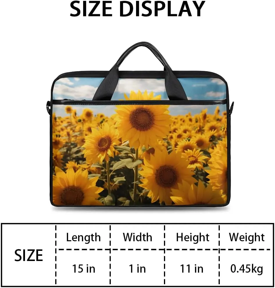 Laptop Shoulder Bag for 13-15 Inch Waterproof Laptop Sleeve Case Bag Slim Computer Carry Case Computer Cases for Laptops