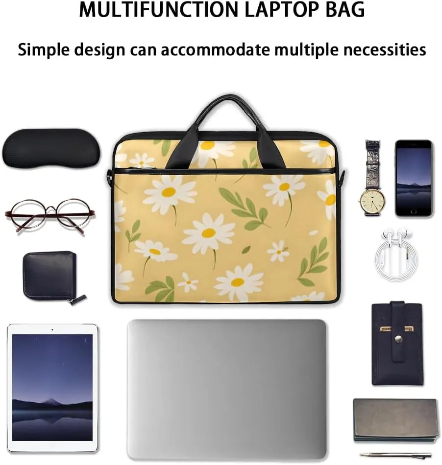 Laptop Shoulder Bag for 13-15 Inch Waterproof Laptop Sleeve Case Bag Slim Computer Carry Case Computer Cases for Laptops