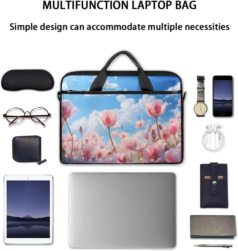 Laptop Shoulder Bag for 13-15 Inch Waterproof Laptop Sleeve Case Bag Slim Computer Carry Case Computer Cases for Laptops