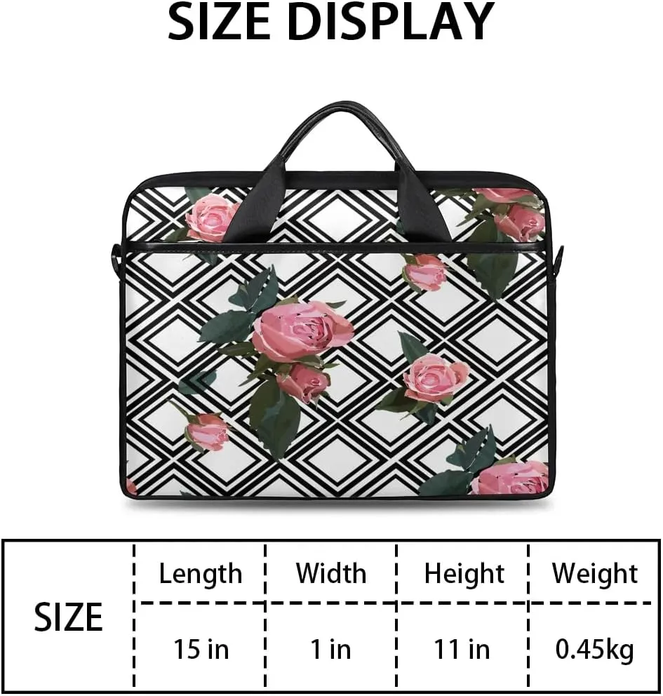 Laptop Shoulder Bag for 13-15 Inch Waterproof Laptop Sleeve Case Bag Slim Computer Carry Case Computer Cases for Laptops