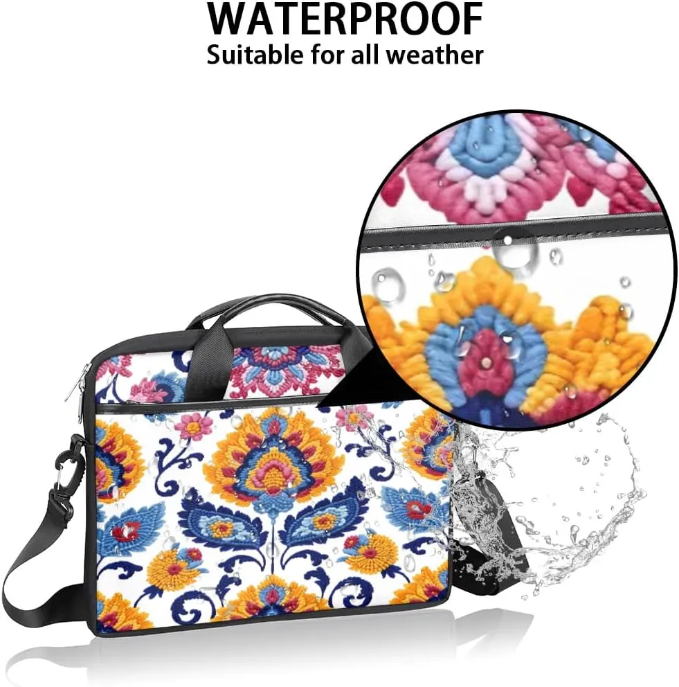 Laptop Shoulder Bag for 13-15 Inch Waterproof Laptop Sleeve Case Bag Slim Computer Carry Case Computer Cases for Laptops