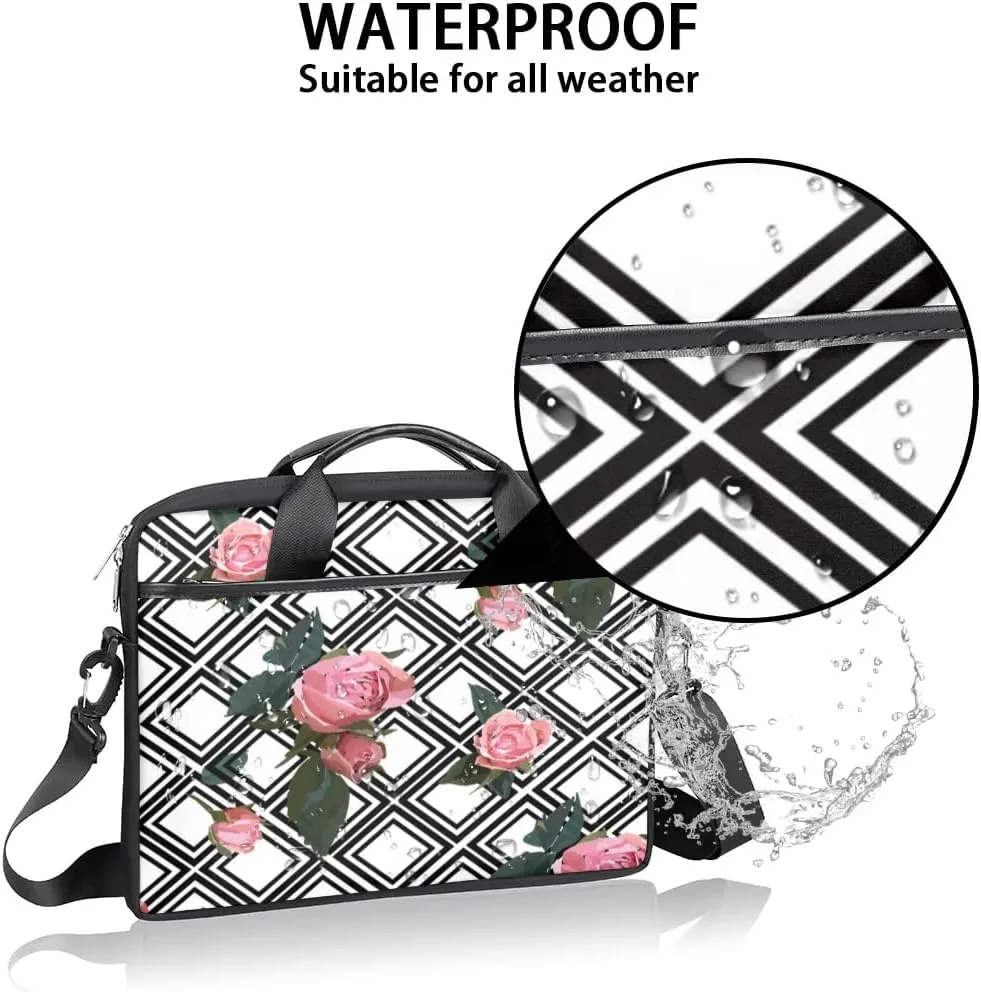 Laptop Shoulder Bag for 13-15 Inch Waterproof Laptop Sleeve Case Bag Slim Computer Carry Case Computer Cases for Laptops