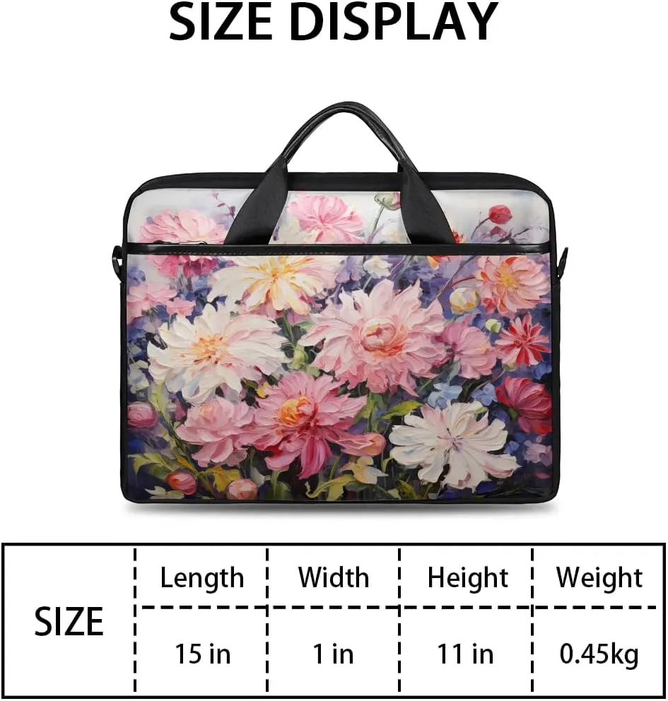 Laptop Shoulder Bag for 13-15 Inch Waterproof Laptop Sleeve Case Bag Slim Computer Carry Case Computer Cases for Laptops