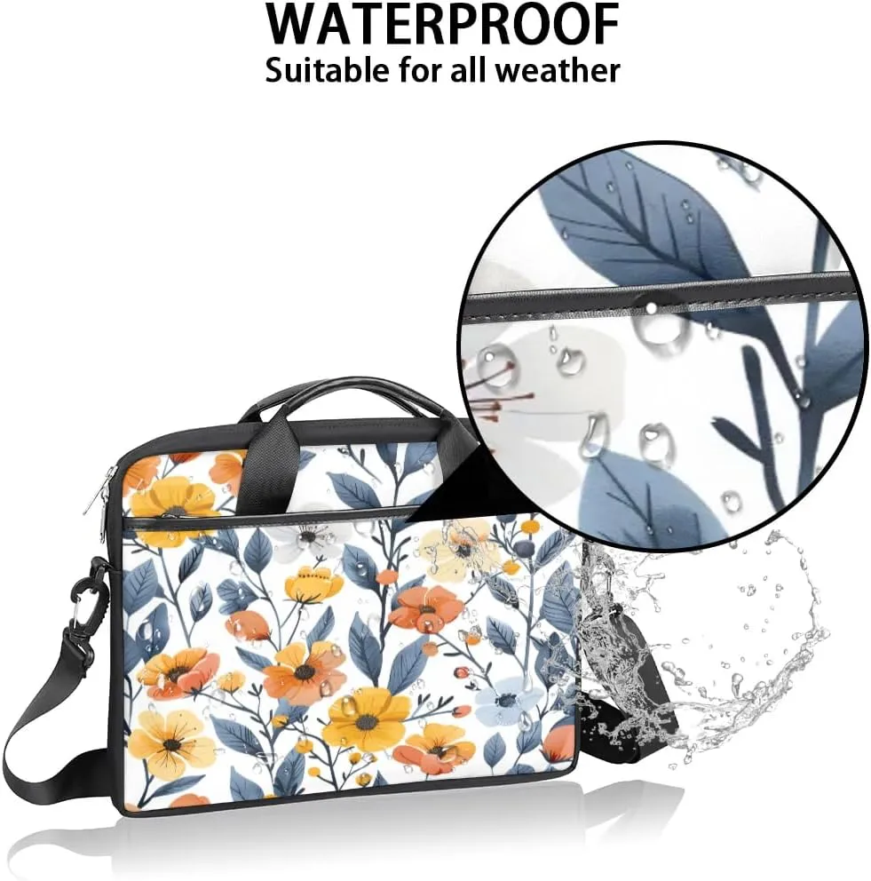 Laptop Shoulder Bag for 13-15 Inch Waterproof Laptop Sleeve Case Bag Slim Computer Carry Case Computer Cases for Laptops