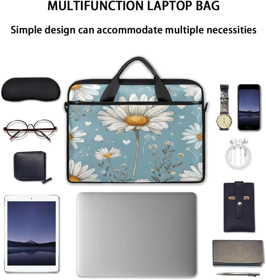 Laptop Shoulder Bag for 13-15 Inch Waterproof Laptop Sleeve Case Bag Slim Computer Carry Case Computer Cases for Laptops