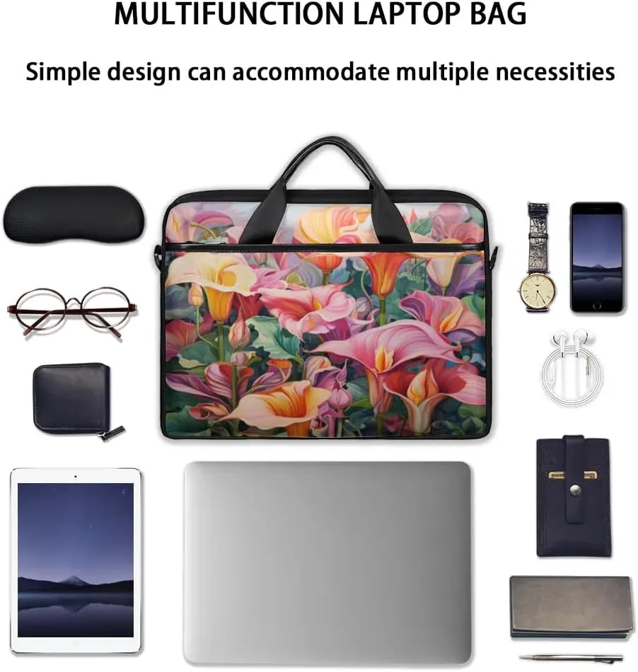 Laptop Shoulder Bag for 13-15 Inch Waterproof Laptop Sleeve Case Bag Slim Computer Carry Case Computer Cases for Laptops