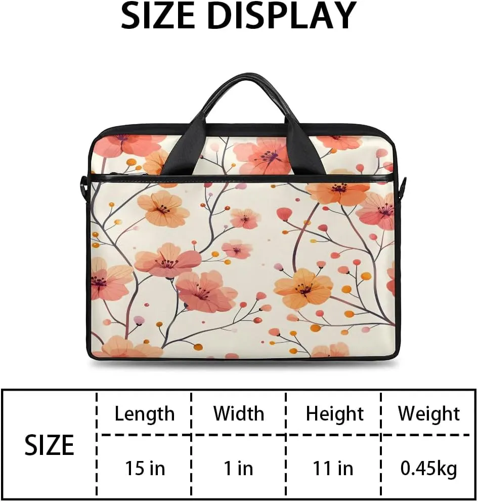 Laptop Shoulder Bag for 13-15 Inch Waterproof Laptop Sleeve Case Bag Slim Computer Carry Case Computer Cases for Laptops