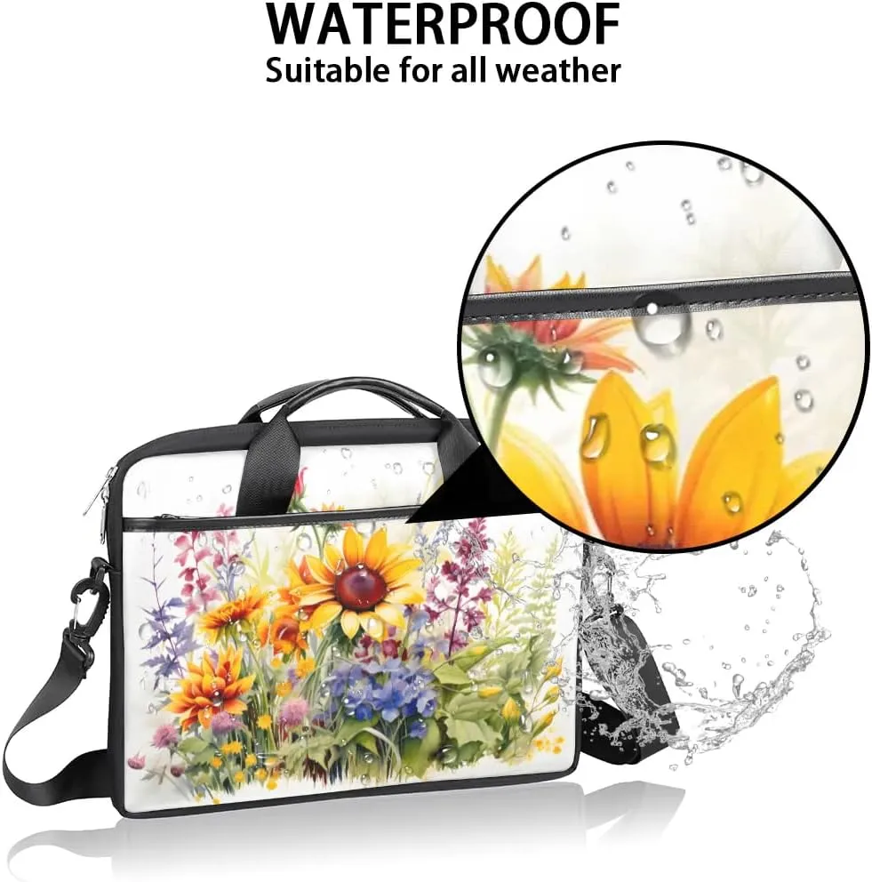Laptop Shoulder Bag for 13-15 Inch Waterproof Laptop Sleeve Case Bag Slim Computer Carry Case Computer Cases for Laptops