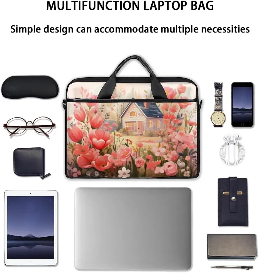 Laptop Shoulder Bag for 13-15 Inch Waterproof Laptop Sleeve Case Bag Slim Computer Carry Case Computer Cases for Laptops