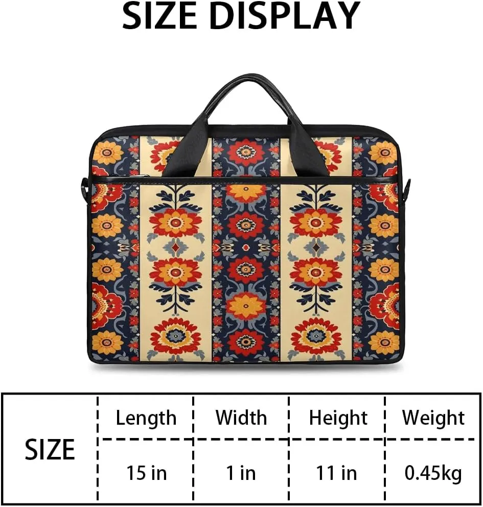 Laptop Shoulder Bag for 13-15 Inch Waterproof Laptop Sleeve Case Bag Slim Computer Carry Case Computer Cases for Laptops