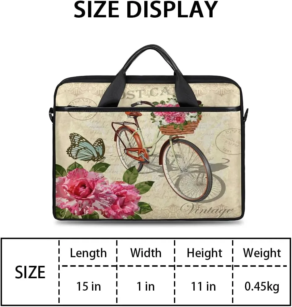 Laptop Shoulder Bag for 13-15 Inch Waterproof Laptop Sleeve Case Bag Slim Computer Carry Case Computer Cases for Laptops
