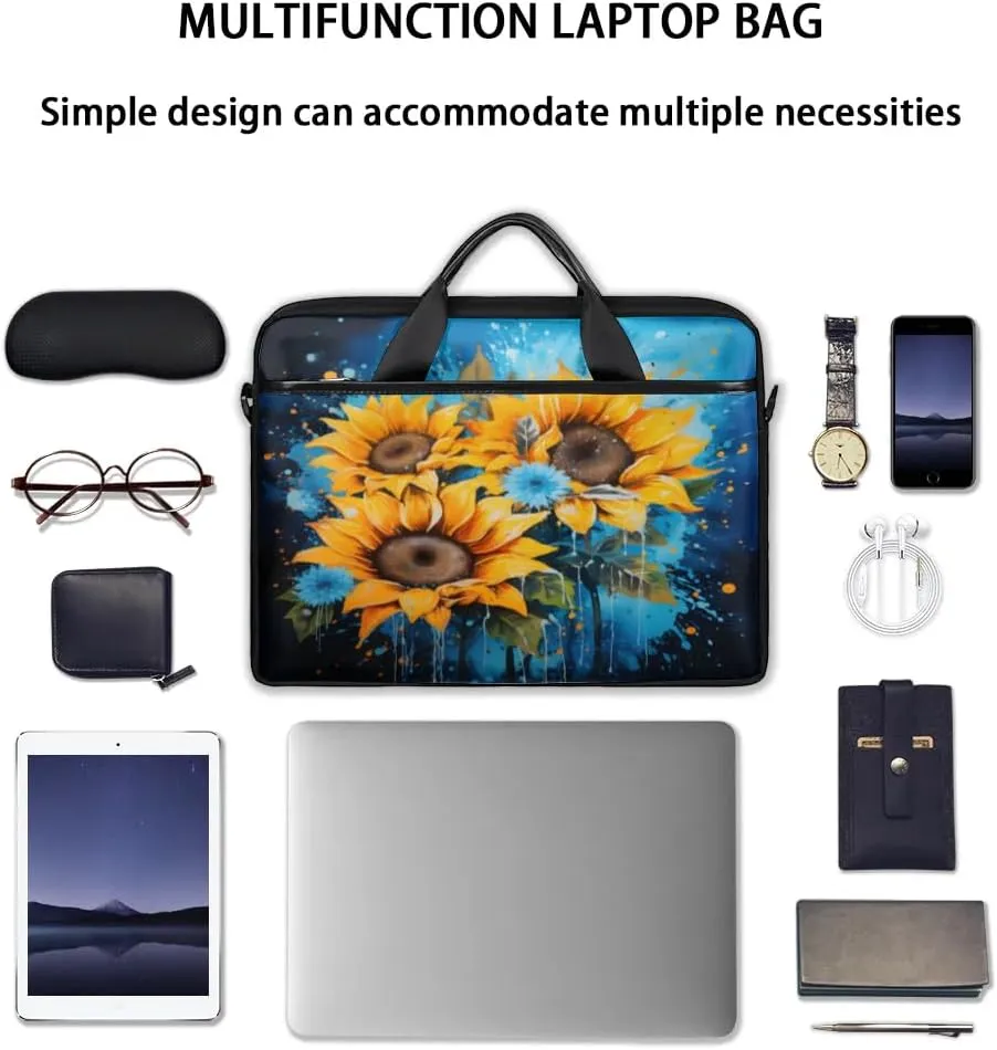 Laptop Shoulder Bag for 13-15 Inch Waterproof Laptop Sleeve Case Bag Slim Computer Carry Case Computer Cases for Laptops