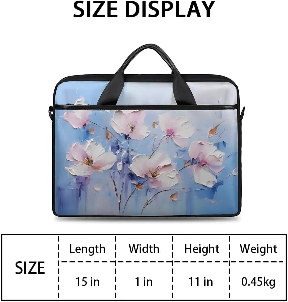 Laptop Shoulder Bag for 13-15 Inch Waterproof Laptop Sleeve Case Bag Slim Computer Carry Case Computer Cases for Laptops