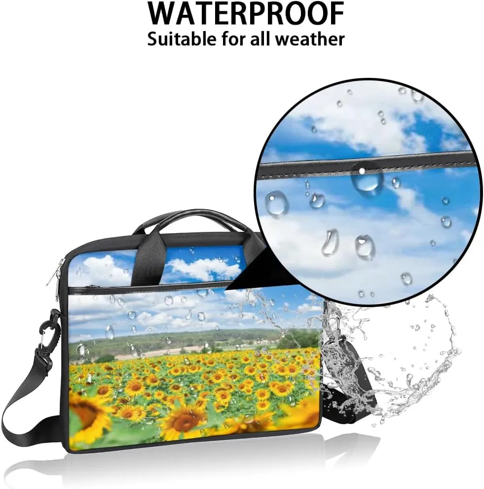 Laptop Shoulder Bag for 13-15 Inch Waterproof Laptop Sleeve Case Bag Slim Computer Carry Case Computer Cases for Laptops