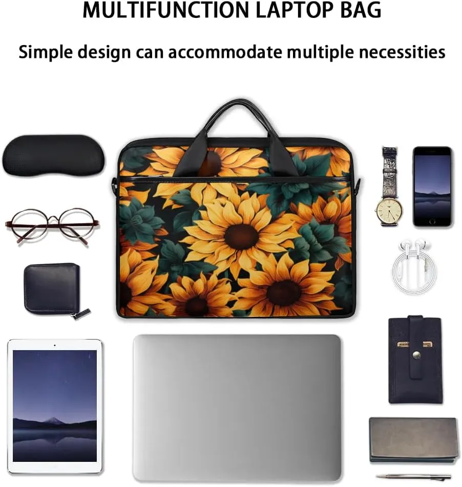 Laptop Shoulder Bag for 13-15 Inch Waterproof Laptop Sleeve Case Bag Slim Computer Carry Case Computer Cases for Laptops