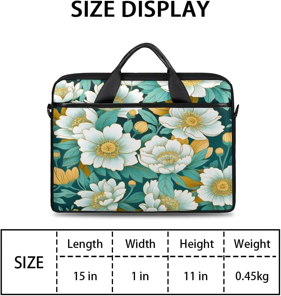 Laptop Shoulder Bag for 13-15 Inch Waterproof Laptop Sleeve Case Bag Slim Computer Carry Case Computer Cases for Laptops