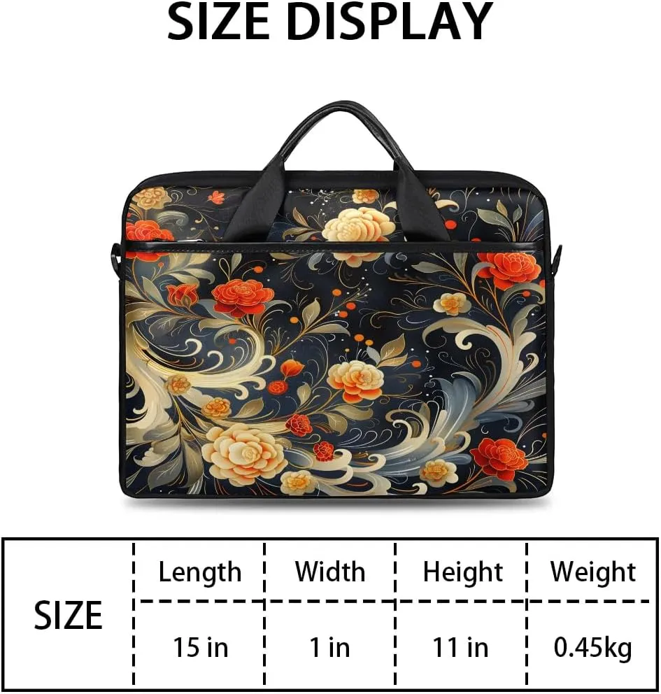 Laptop Shoulder Bag for 13-15 Inch Waterproof Laptop Sleeve Case Bag Slim Computer Carry Case Computer Cases for Laptops