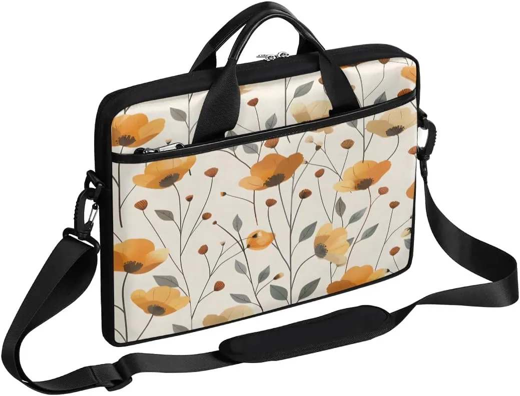 Laptop Shoulder Bag for 13-15 Inch Waterproof Laptop Sleeve Case Bag Slim Computer Carry Case Computer Cases for Laptops