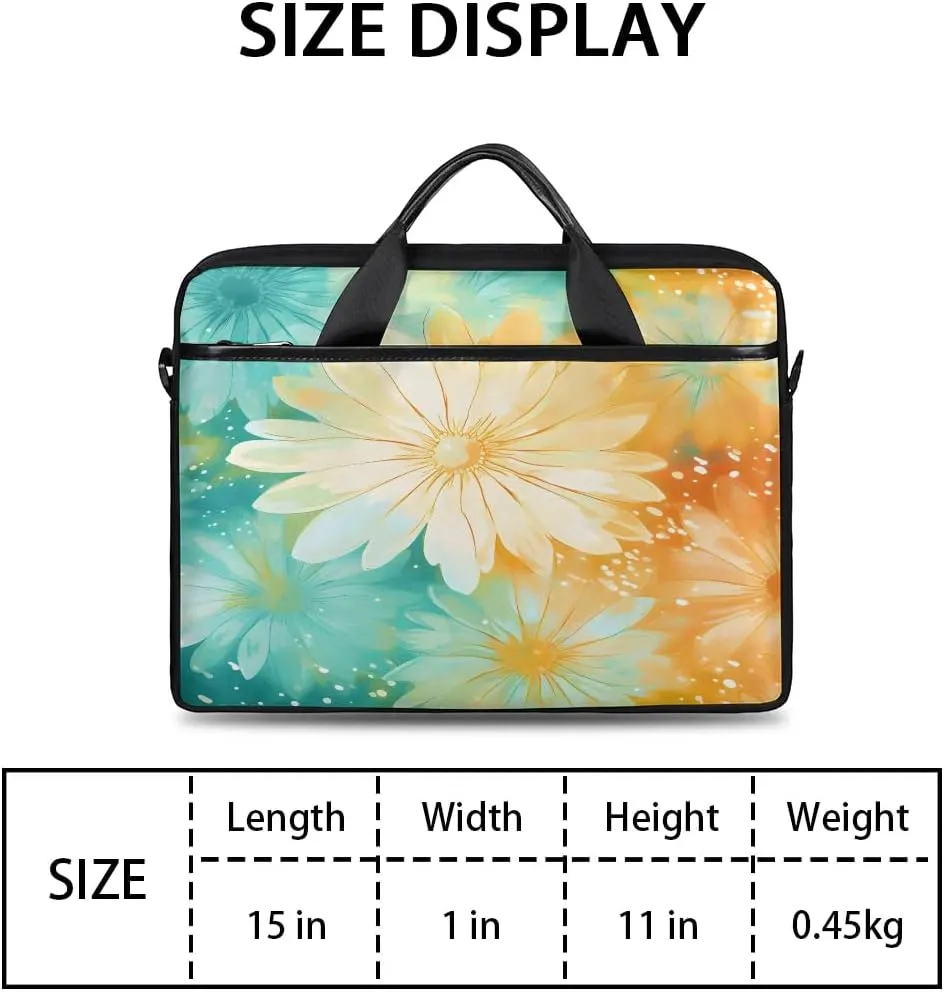 Laptop Shoulder Bag for 13-15 Inch Waterproof Laptop Sleeve Case Bag Slim Computer Carry Case Computer Cases for Laptops