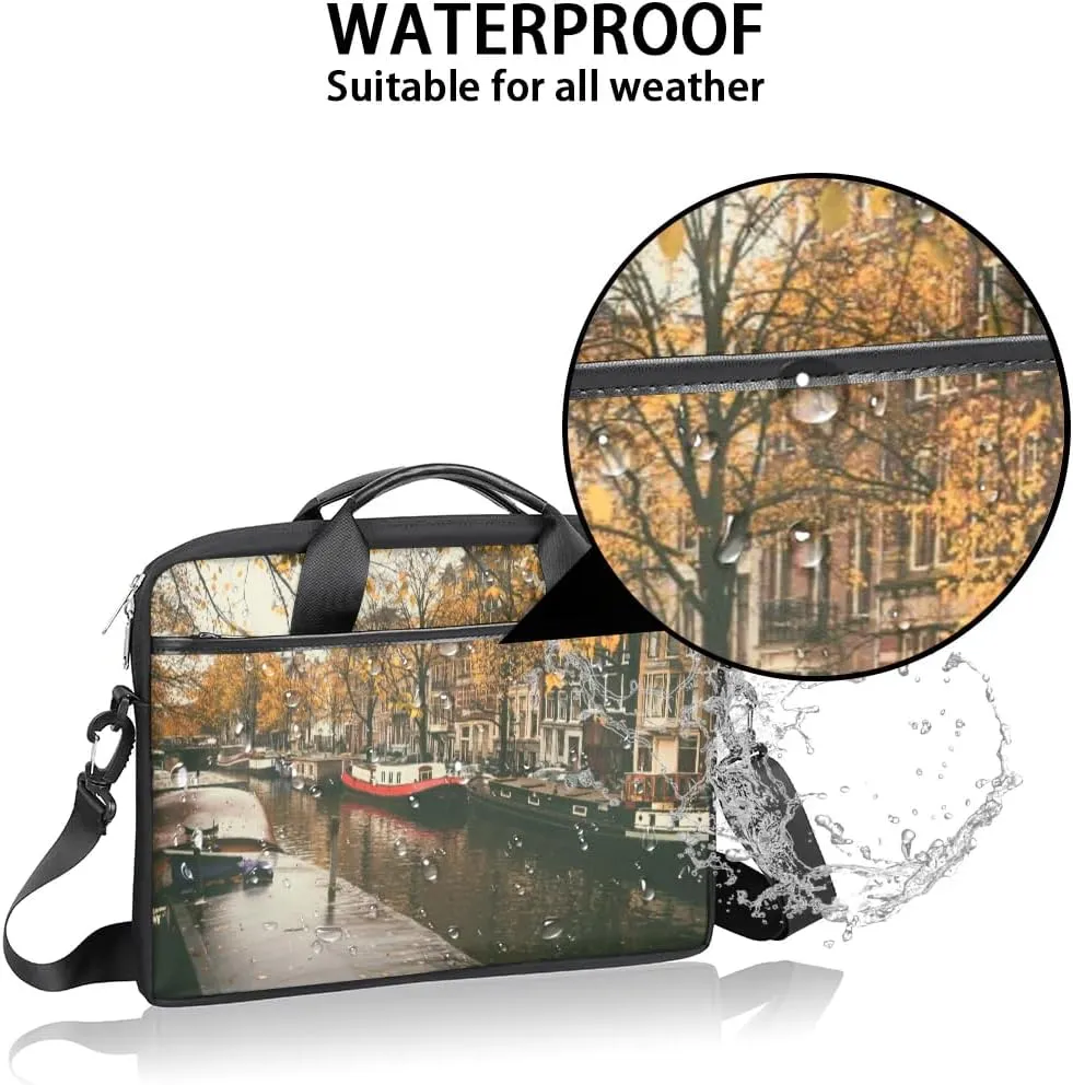 Laptop Shoulder Bag for 13-15 Inch Waterproof Laptop Sleeve Case Bag Slim Computer Carry Case Computer Cases for Laptops