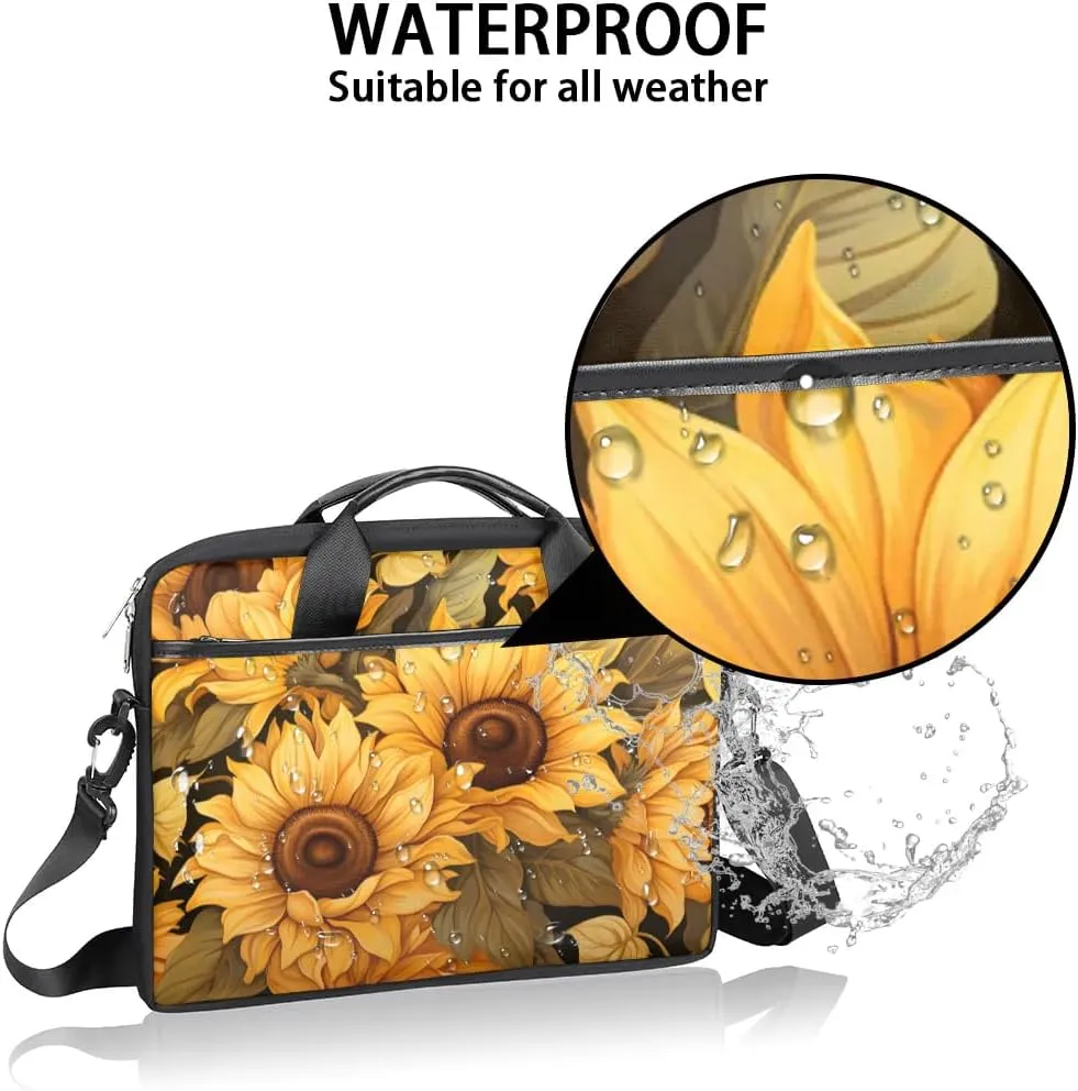Laptop Shoulder Bag for 13-15 Inch Waterproof Laptop Sleeve Case Bag Slim Computer Carry Case Computer Cases for Laptops