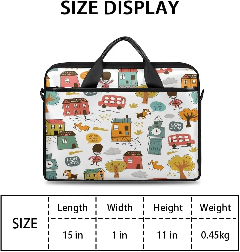 Laptop Shoulder Bag for 13-15 Inch Waterproof Laptop Sleeve Case Bag Slim Computer Carry Case Computer Cases for Laptops