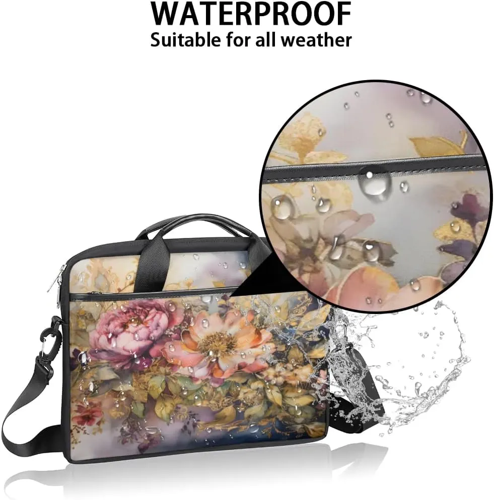 Laptop Shoulder Bag for 13-15 Inch Waterproof Laptop Sleeve Case Bag Slim Computer Carry Case Computer Cases for Laptops