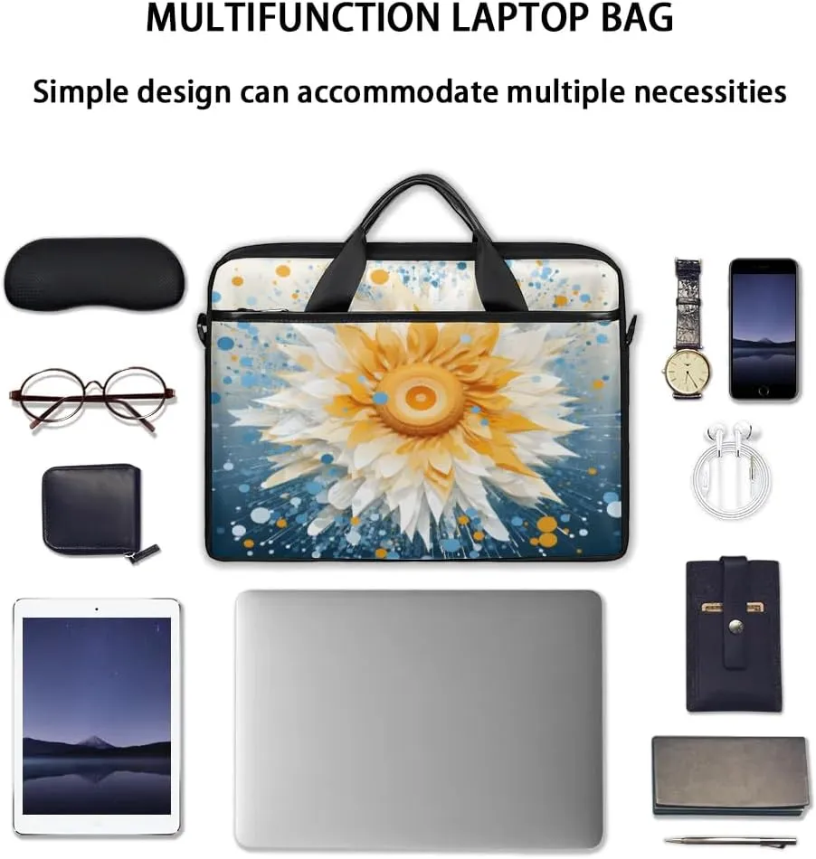 Laptop Shoulder Bag for 13-15 Inch Waterproof Laptop Sleeve Case Bag Slim Computer Carry Case Computer Cases for Laptops