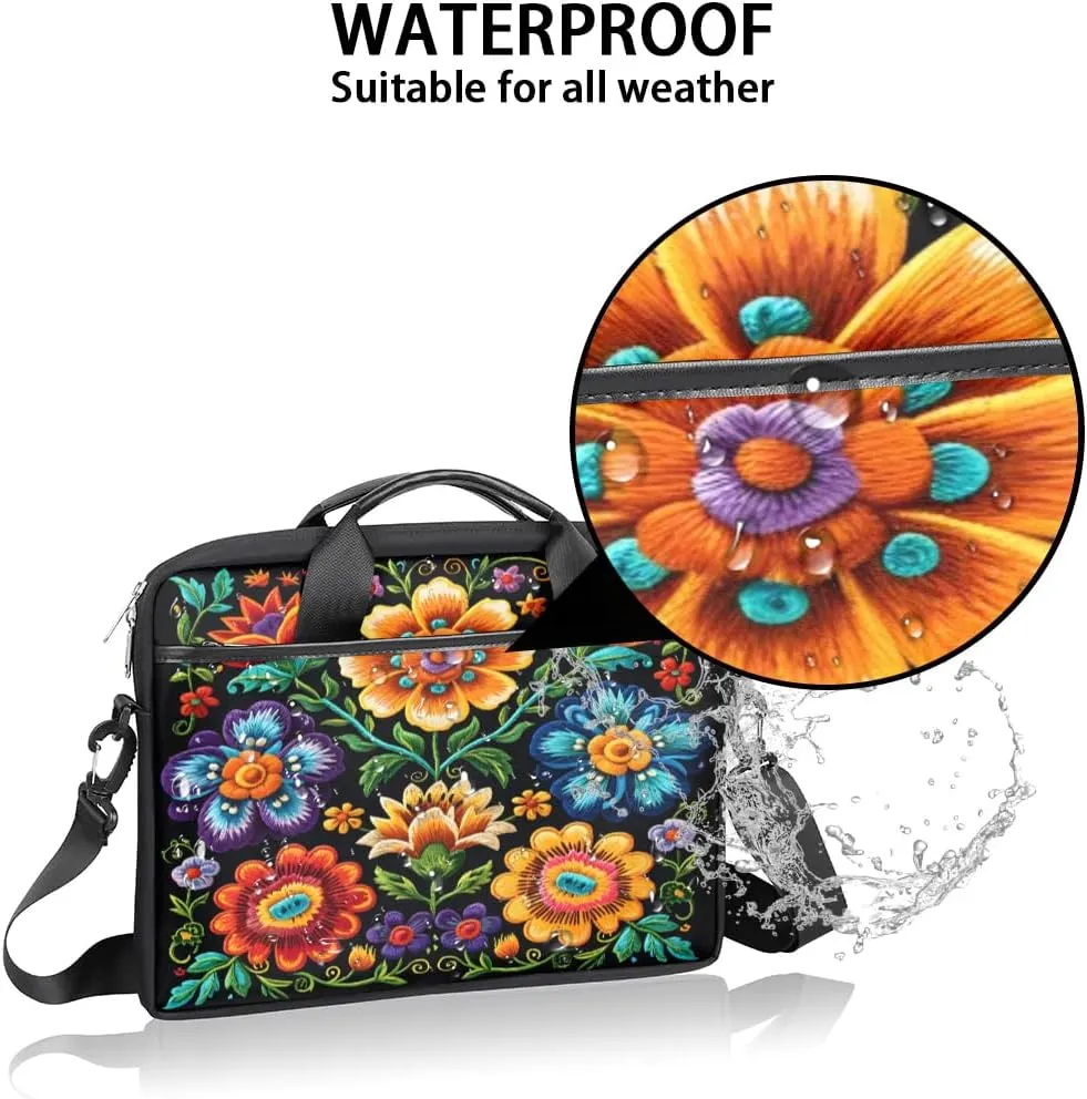 Laptop Shoulder Bag for 13-15 Inch Waterproof Laptop Sleeve Case Bag Slim Computer Carry Case Computer Cases for Laptops