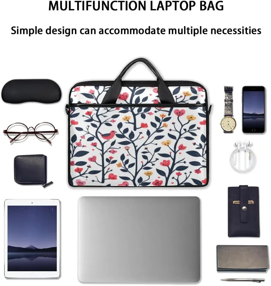 Laptop Shoulder Bag for 13-15 Inch Waterproof Laptop Sleeve Case Bag Slim Computer Carry Case Computer Cases for Laptops