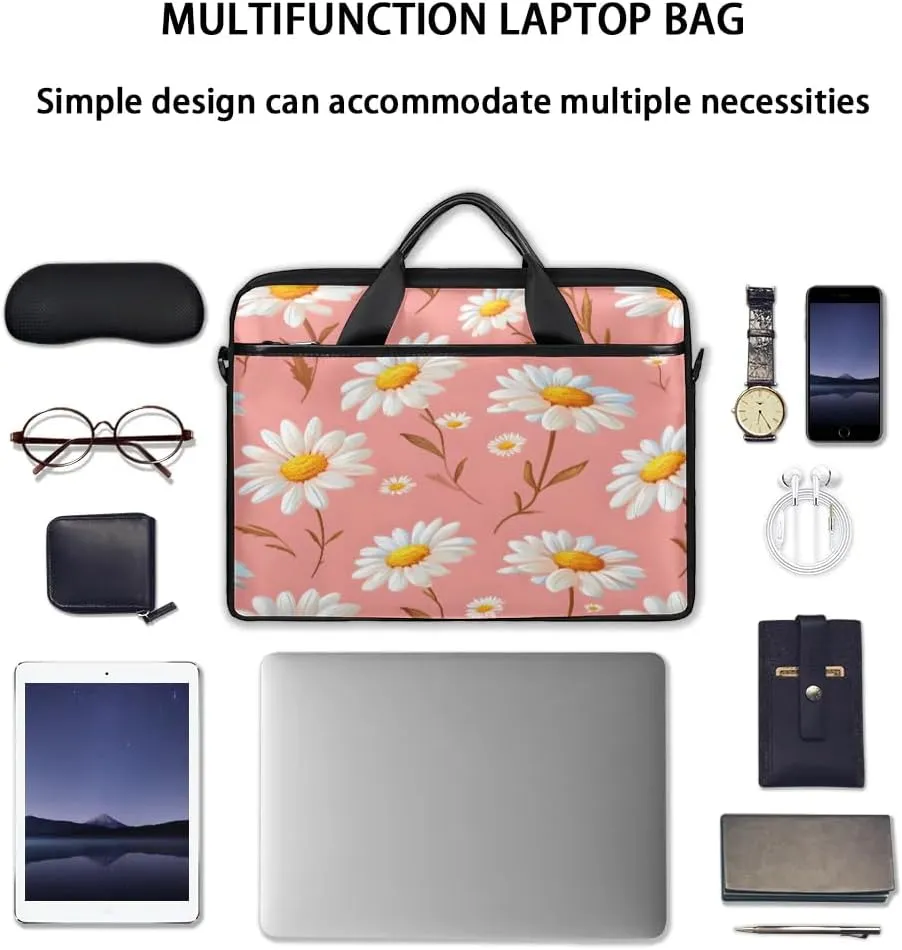 Laptop Shoulder Bag for 13-15 Inch Waterproof Laptop Sleeve Case Bag Slim Computer Carry Case Computer Cases for Laptops