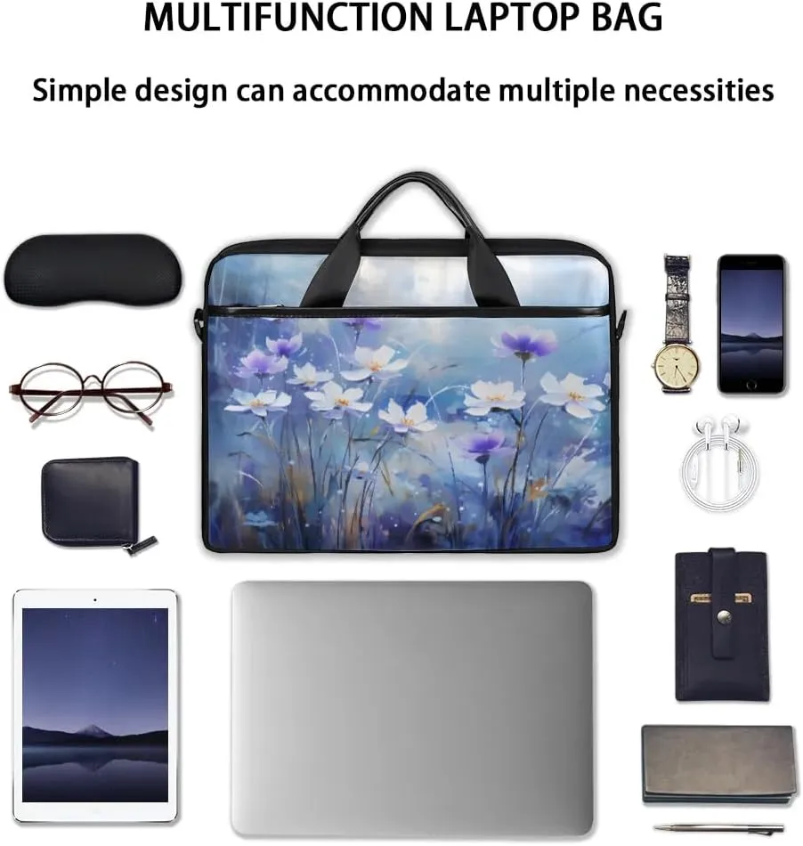 Laptop Shoulder Bag for 13-15 Inch Waterproof Laptop Sleeve Case Bag Slim Computer Carry Case Computer Cases for Laptops