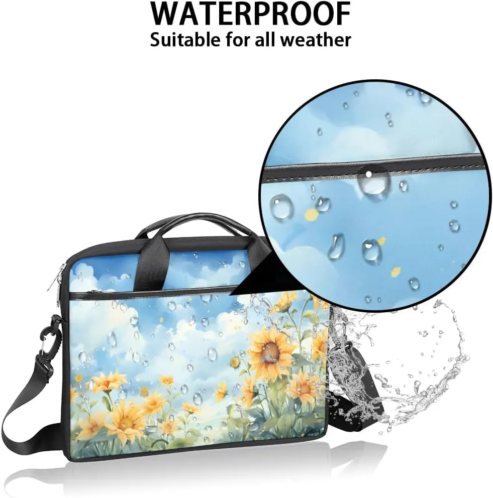 Laptop Shoulder Bag for 13-15 Inch Waterproof Laptop Sleeve Case Bag Slim Computer Carry Case Computer Cases for Laptops