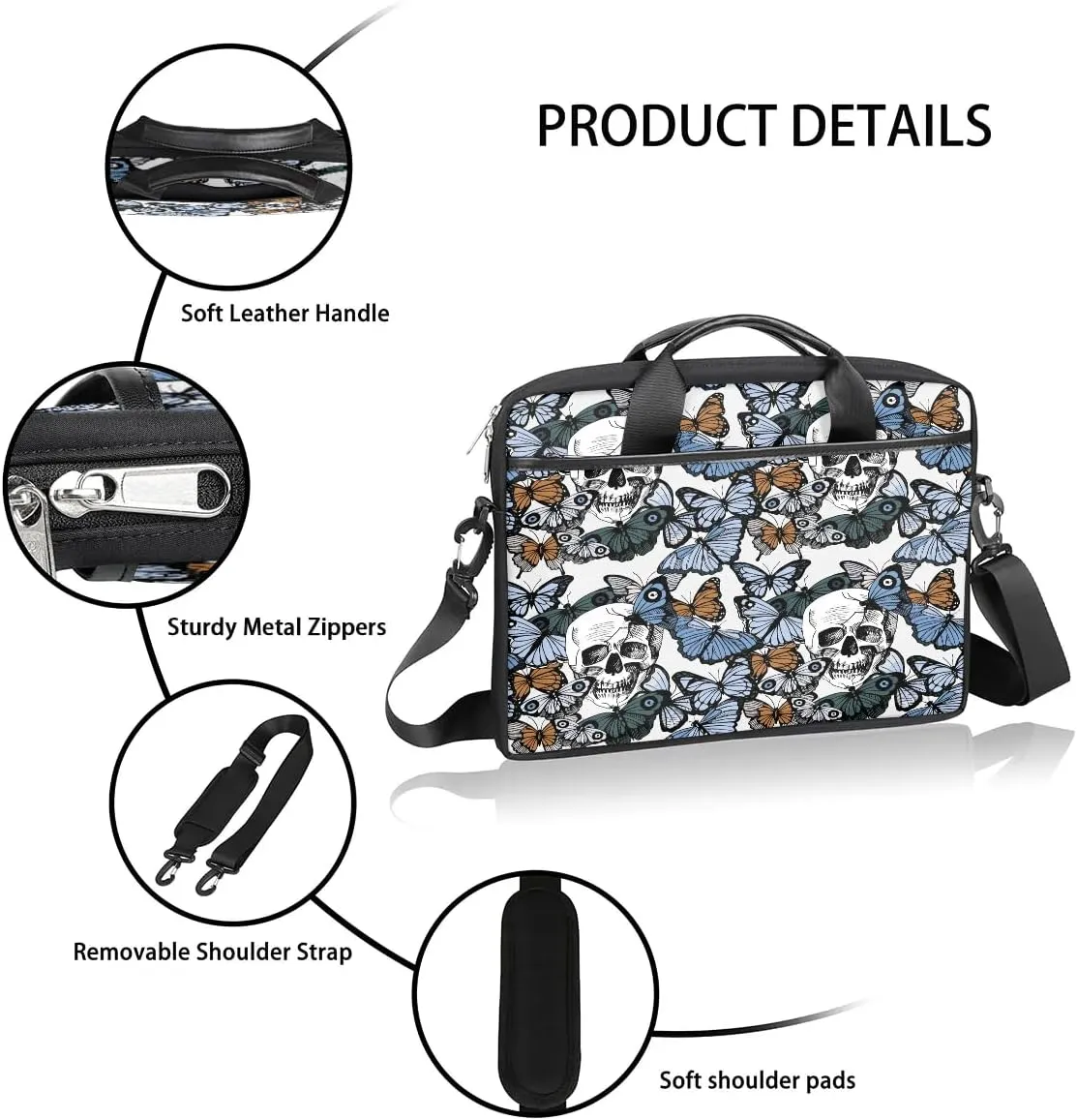 Laptop Shoulder Bag for 13-15 Inch Waterproof Laptop Sleeve Case Bag Slim Computer Carry Case Computer Cases for Laptops