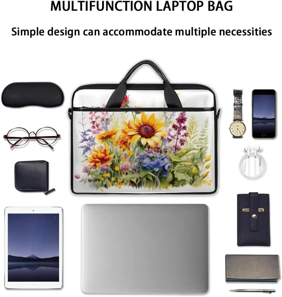 Laptop Shoulder Bag for 13-15 Inch Waterproof Laptop Sleeve Case Bag Slim Computer Carry Case Computer Cases for Laptops