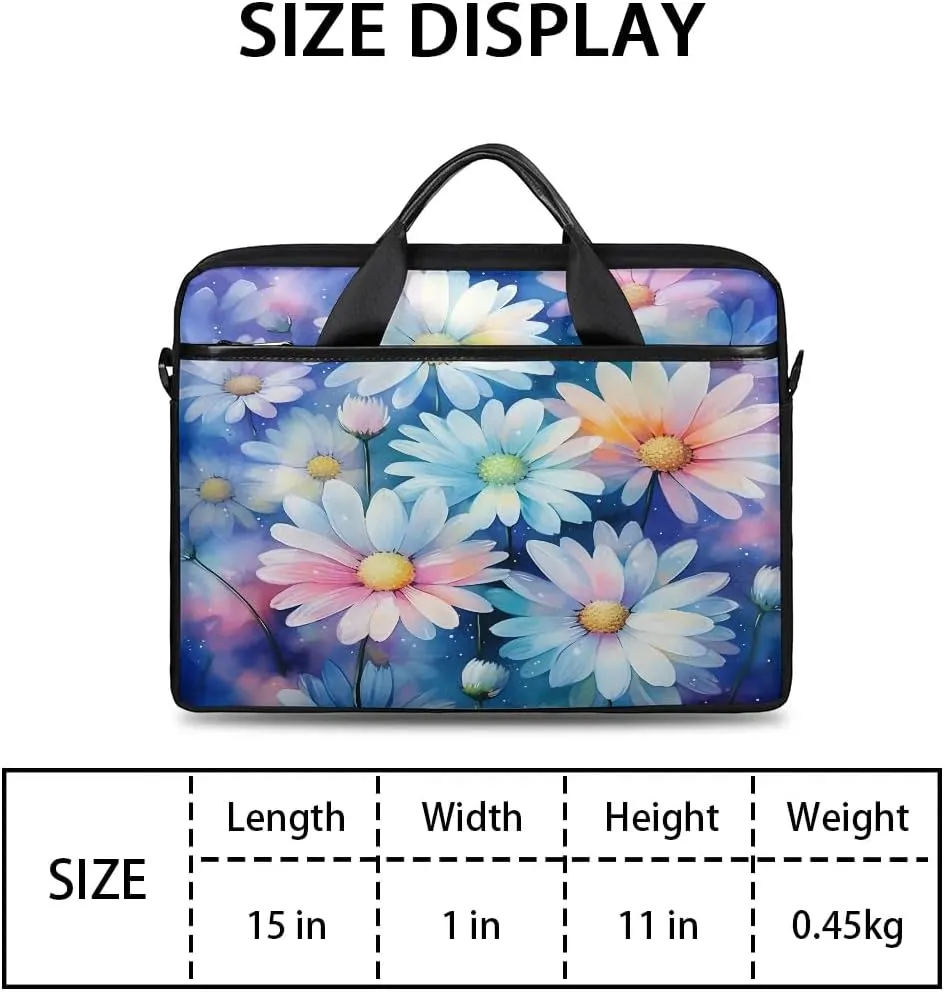 Laptop Shoulder Bag for 13-15 Inch Waterproof Laptop Sleeve Case Bag Slim Computer Carry Case Computer Cases for Laptops
