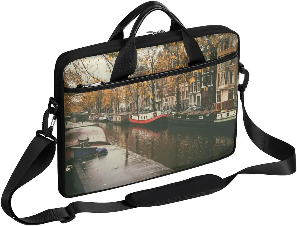 Laptop Shoulder Bag for 13-15 Inch Waterproof Laptop Sleeve Case Bag Slim Computer Carry Case Computer Cases for Laptops