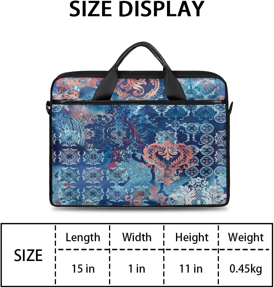 Laptop Shoulder Bag for 13-15 Inch Waterproof Laptop Sleeve Case Bag Slim Computer Carry Case Computer Cases for Laptops
