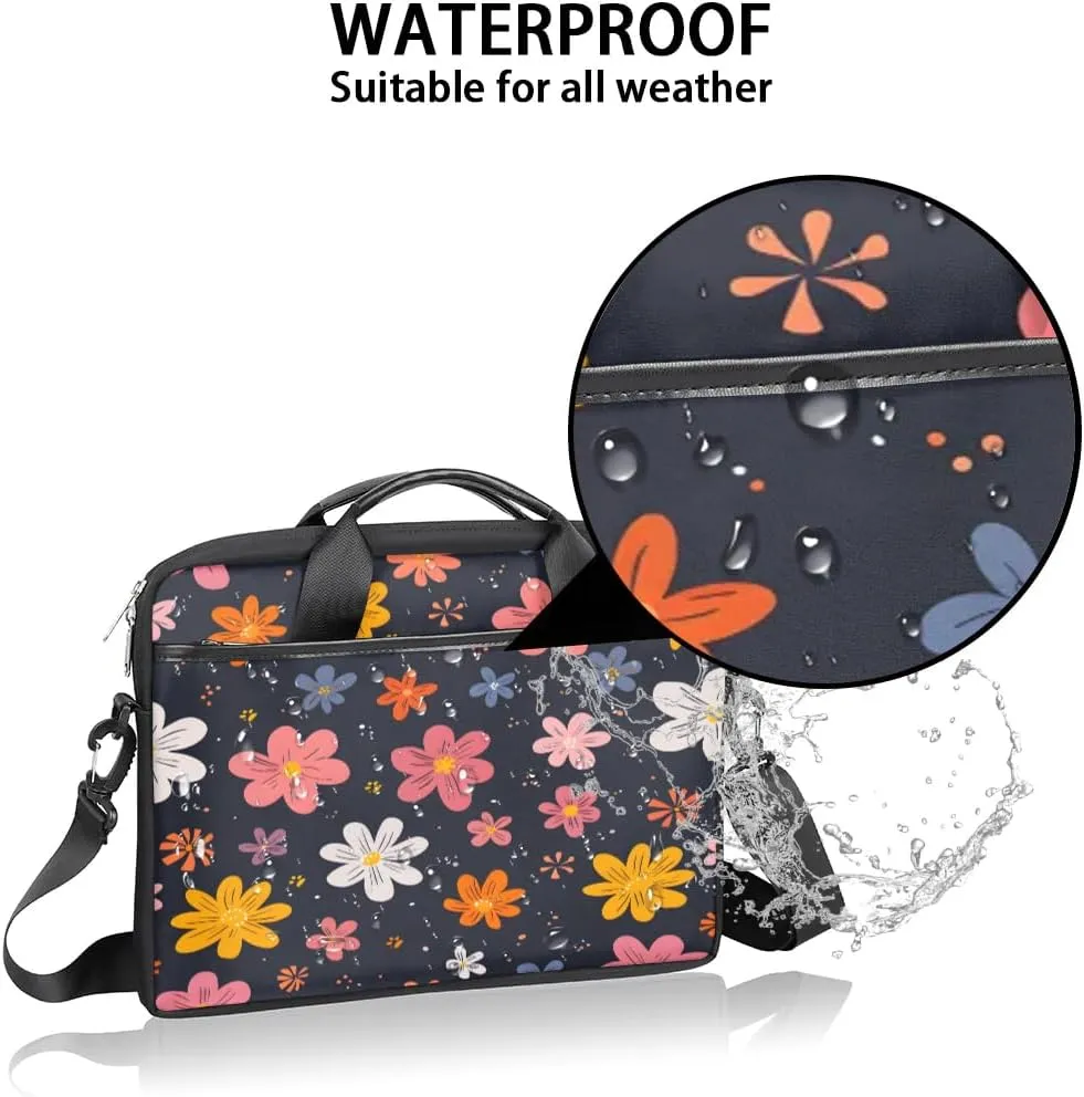 Laptop Shoulder Bag for 13-15 Inch Waterproof Laptop Sleeve Case Bag Slim Computer Carry Case Computer Cases for Laptops