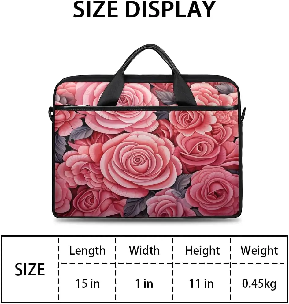 Laptop Shoulder Bag for 13-15 Inch Waterproof Laptop Sleeve Case Bag Slim Computer Carry Case Computer Cases for Laptops