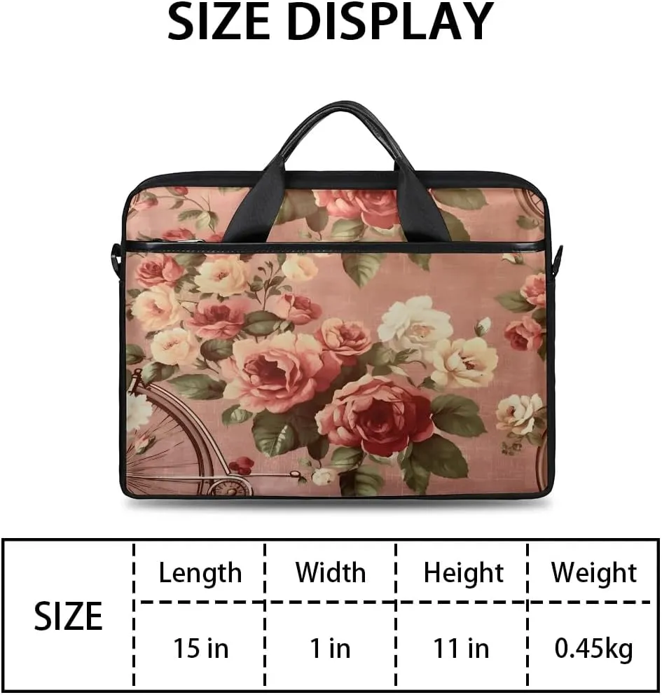 Laptop Shoulder Bag for 13-15 Inch Waterproof Laptop Sleeve Case Bag Slim Computer Carry Case Computer Cases for Laptops