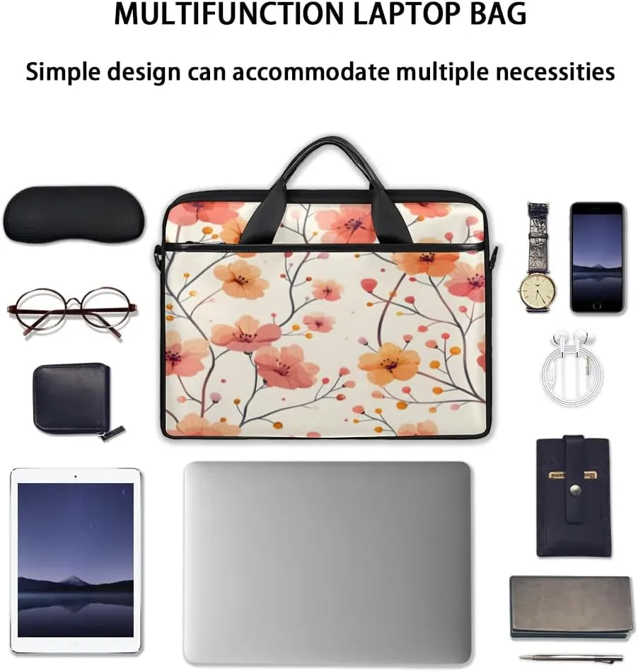 Laptop Shoulder Bag for 13-15 Inch Waterproof Laptop Sleeve Case Bag Slim Computer Carry Case Computer Cases for Laptops