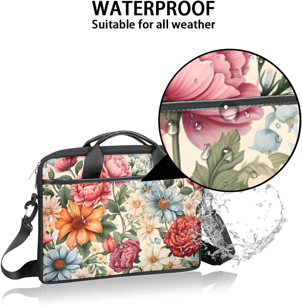 Laptop Shoulder Bag for 13-15 Inch Waterproof Laptop Sleeve Case Bag Slim Computer Carry Case Computer Cases for Laptops