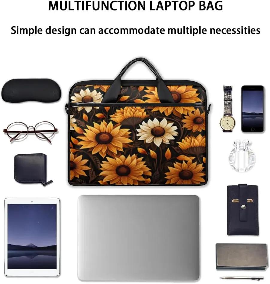 Laptop Shoulder Bag for 13-15 Inch Waterproof Laptop Sleeve Case Bag Slim Computer Carry Case Computer Cases for Laptops